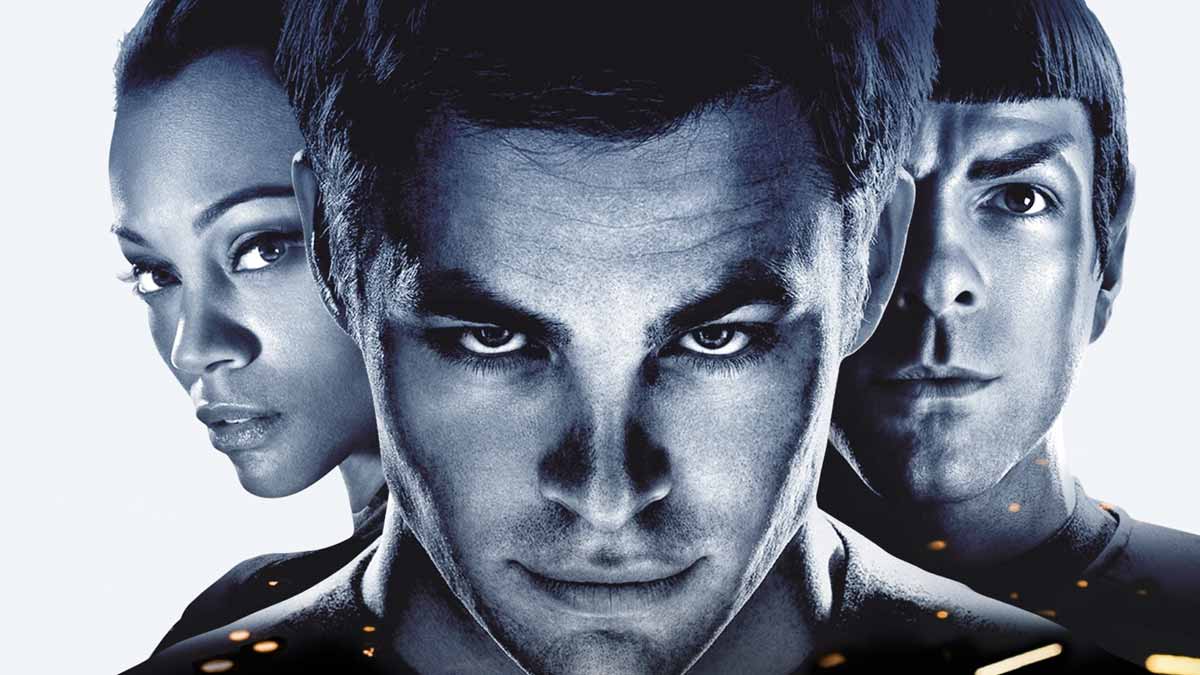 Uhura, Kirk und Spock auf dem Poster zu Star Trek (2009)