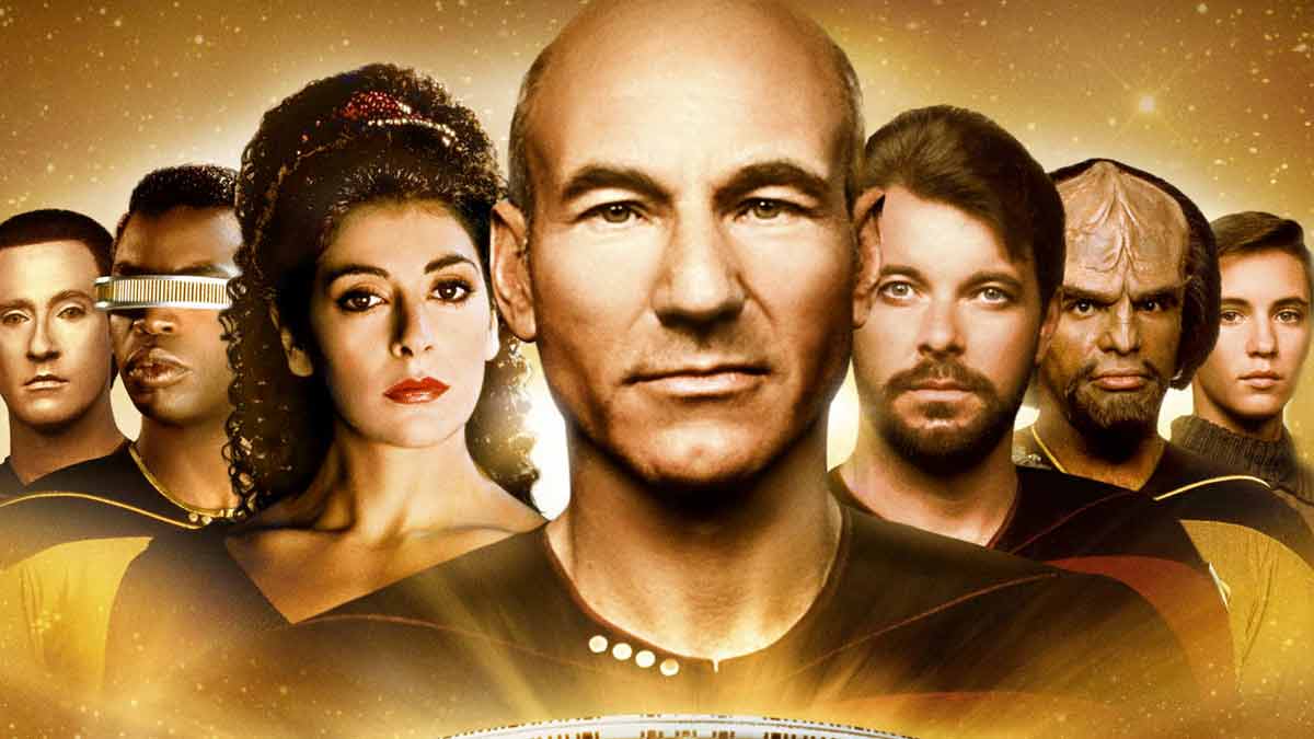 Poster zu Star Trek: TNG Staffel 2, Collage der Crew